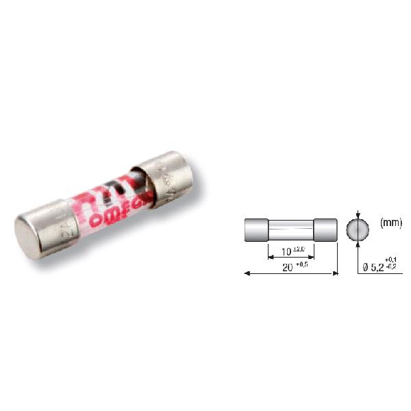 DEBFLEX Fusibile Elettronico In Vetro 1,6A Rapido 5x20mm, Protezione Sovracorrente Per Apparecchi Sensibili